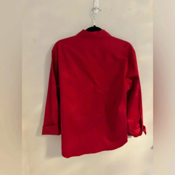 Mango Red Cotton Oversized Dress Shirt NWT - Picture 8 of 11